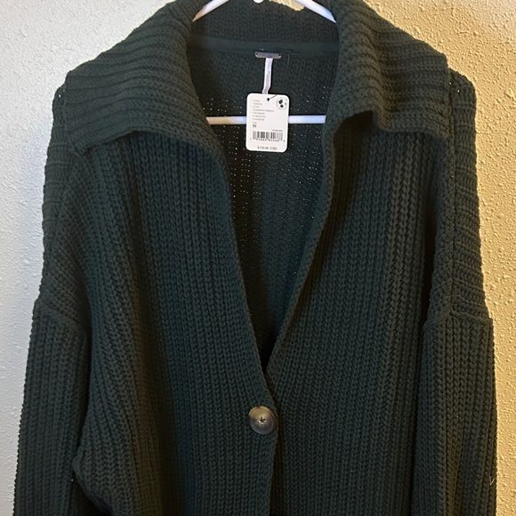 Free People Deepest Spruce Cardigan - Picture 5 of 6